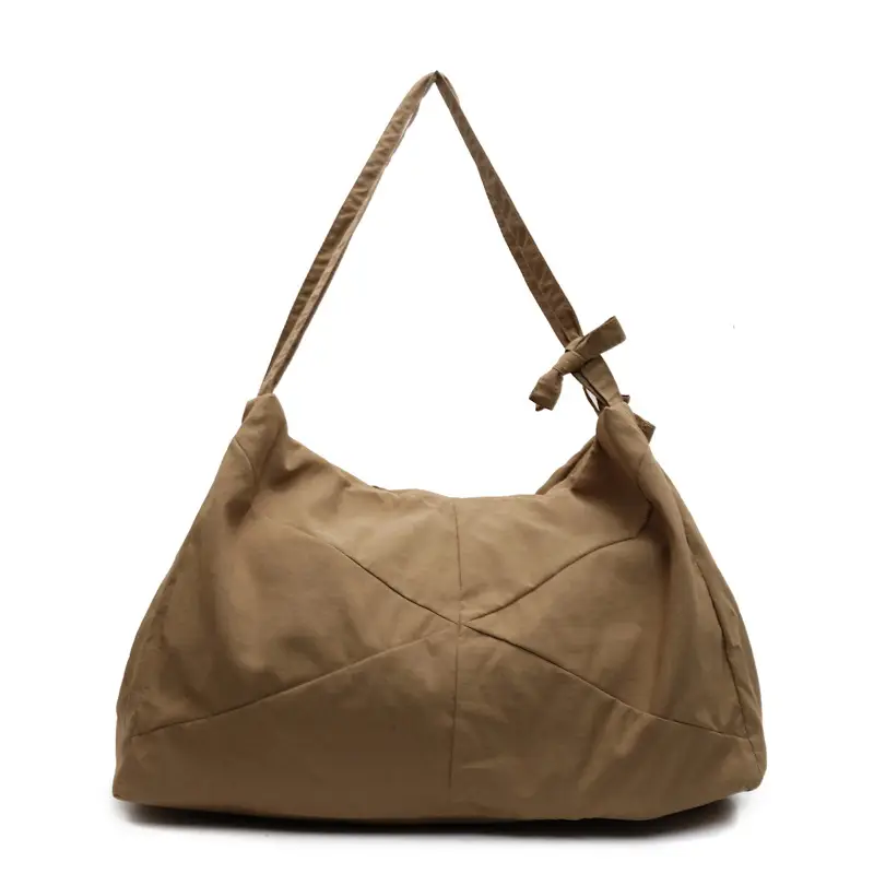 Blue Nylon Tote Bag for Women, Large Capacity, Casual Commute - Image 6