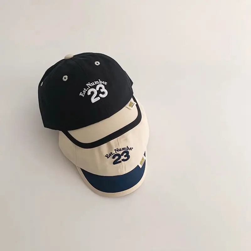 Blue Fila Kids Baseball Cap with Short Brim - Image 8