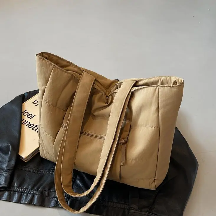 Navy Blue Large Capacity Shoulder Bag for Women - Image 10