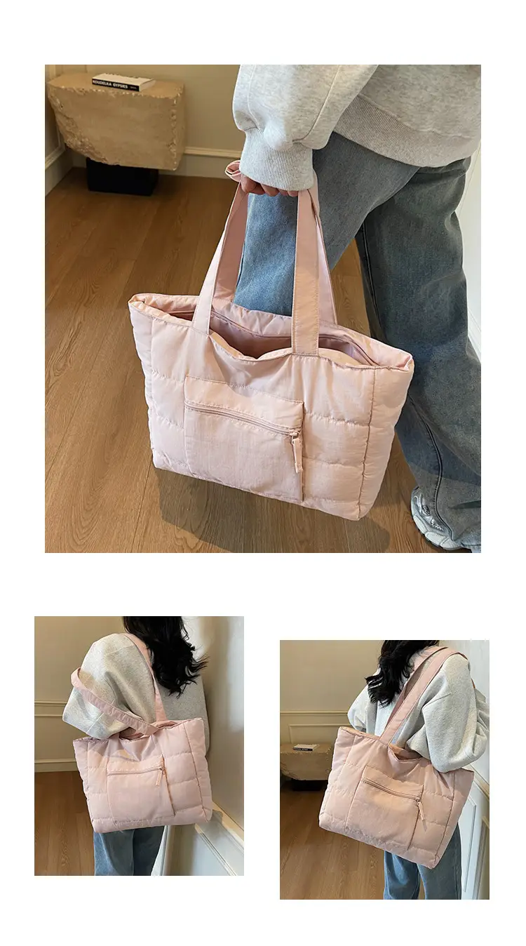 Navy Blue Large Capacity Shoulder Bag for Women — feature 11