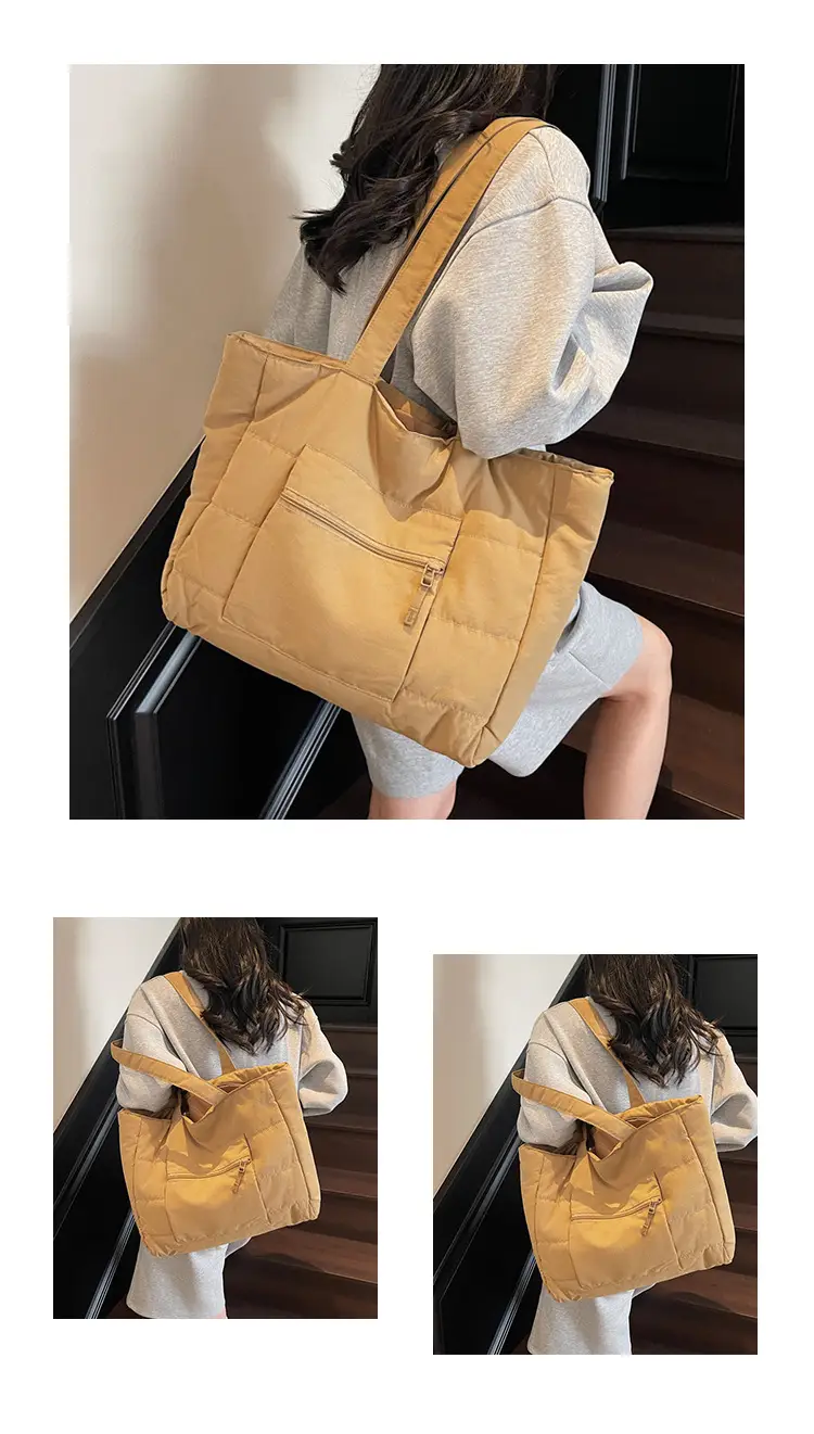 Navy Blue Large Capacity Shoulder Bag for Women — feature 13
