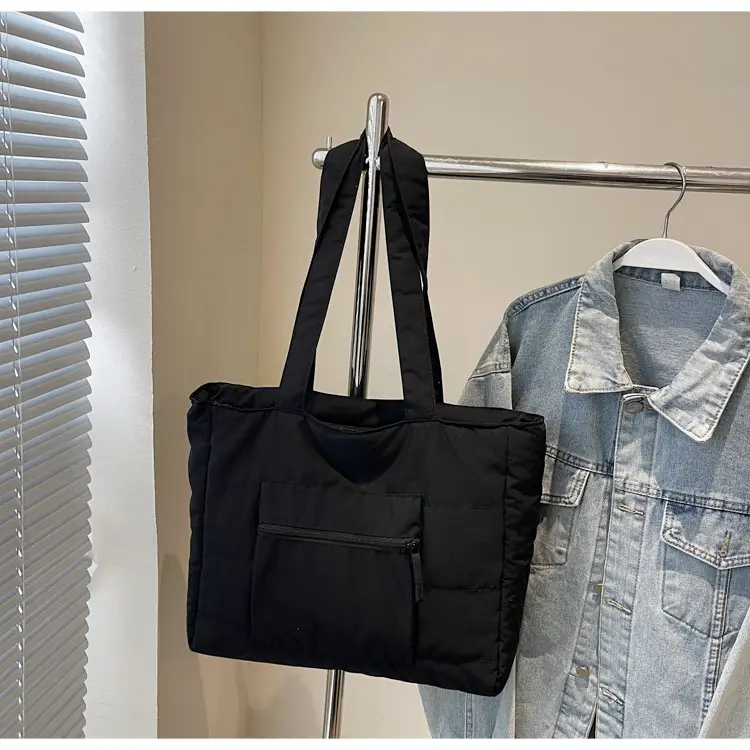 Navy Blue Large Capacity Shoulder Bag for Women — feature 19