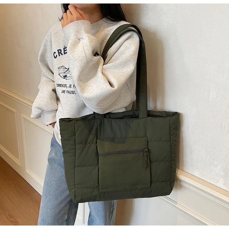 Navy Blue Large Capacity Shoulder Bag for Women — feature 33
