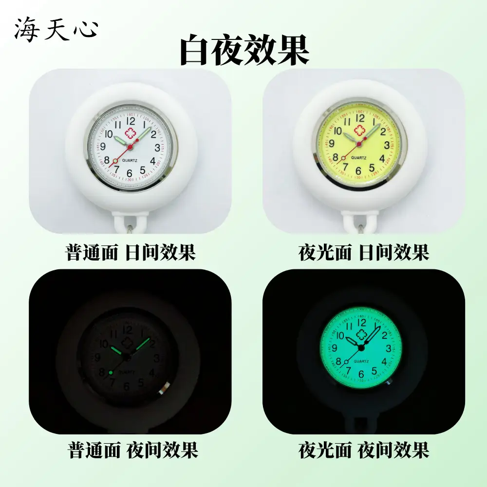 Cute Cartoon Nurse Pocket Watch with Retractable Hook — feature 6