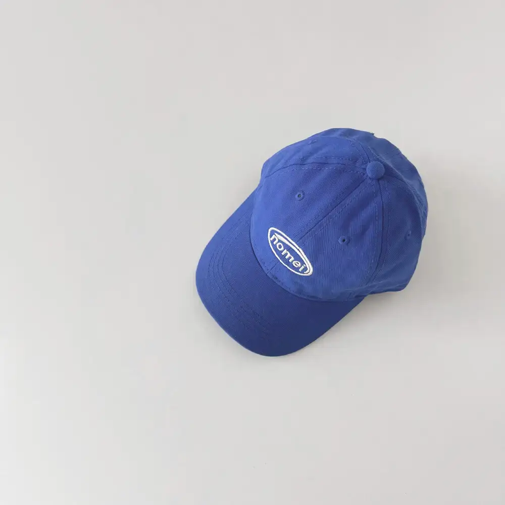Kids Blue Baseball Cap with Letter Embroidery - Image 7