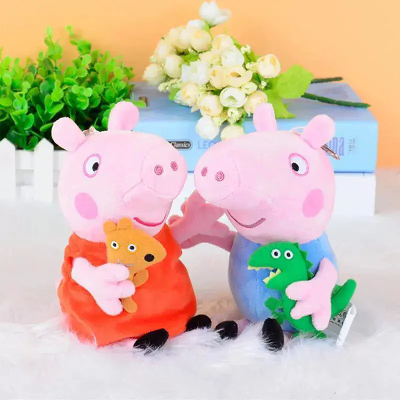 Cute Piggy Plush Toy Paige Doll Family of Four Children Birthday Gift George Doll Sleeping Doll