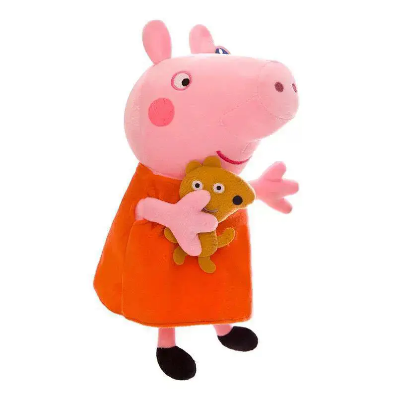 Cute Piggy Plush Toy Paige Doll Family of Four Children Birthday Gift George Doll Sleeping Doll