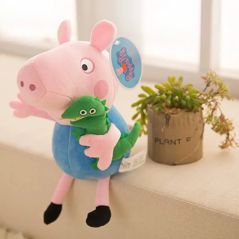 Cute Piggy Plush Toy Paige Doll Family of Four Children Birthday Gift George Doll Sleeping Doll