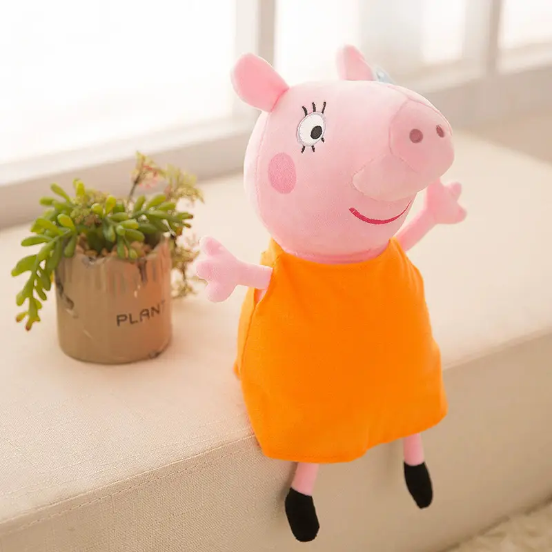Cute Piggy Plush Toy Paige Doll Family of Four Children Birthday Gift George Doll Sleeping Doll
