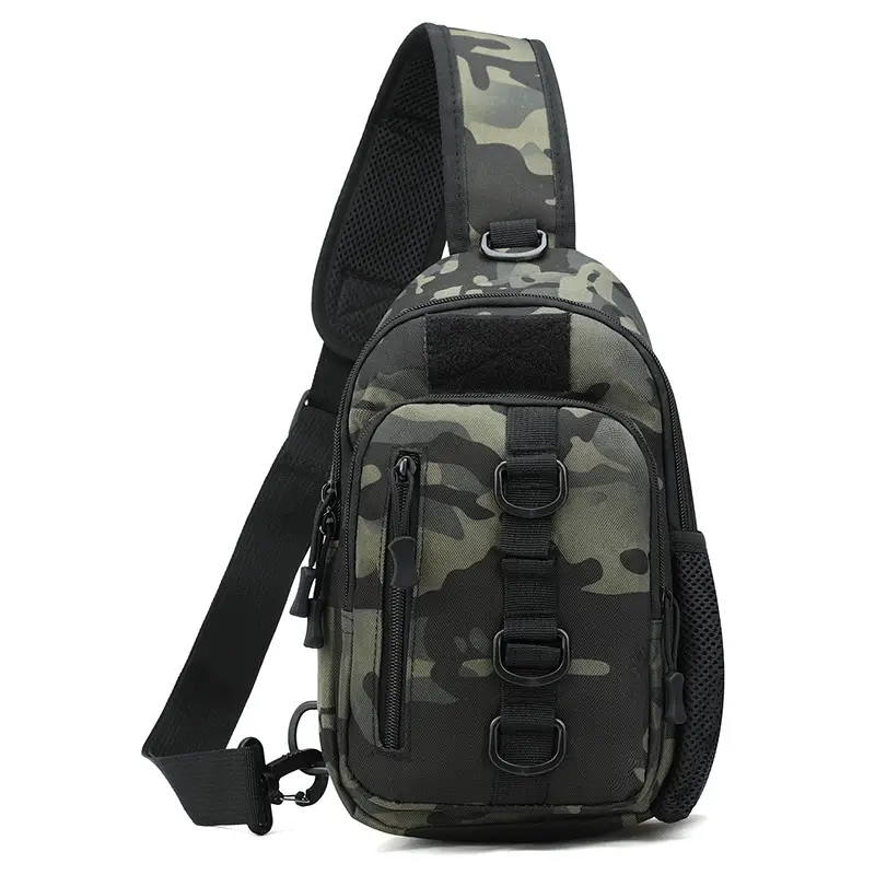 Men's Camouflage Crossbody Bag Large Capacity Climbing Shoulder Bag - Image 6