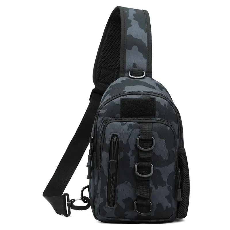 Men's Camouflage Crossbody Bag Large Capacity Climbing Shoulder Bag - Image 7