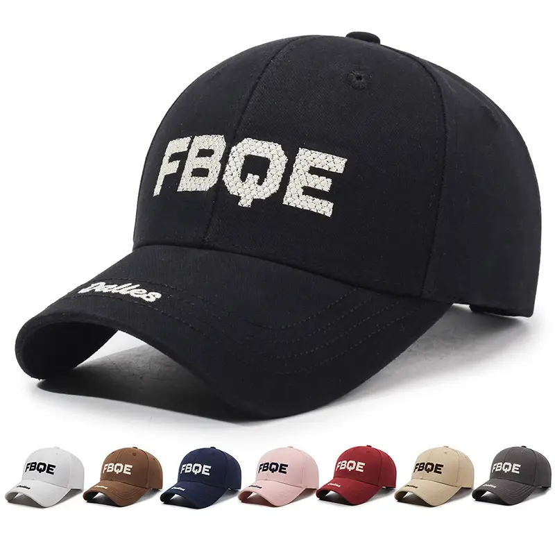 Men's Black Embroidered FBQE Cap - Image 9