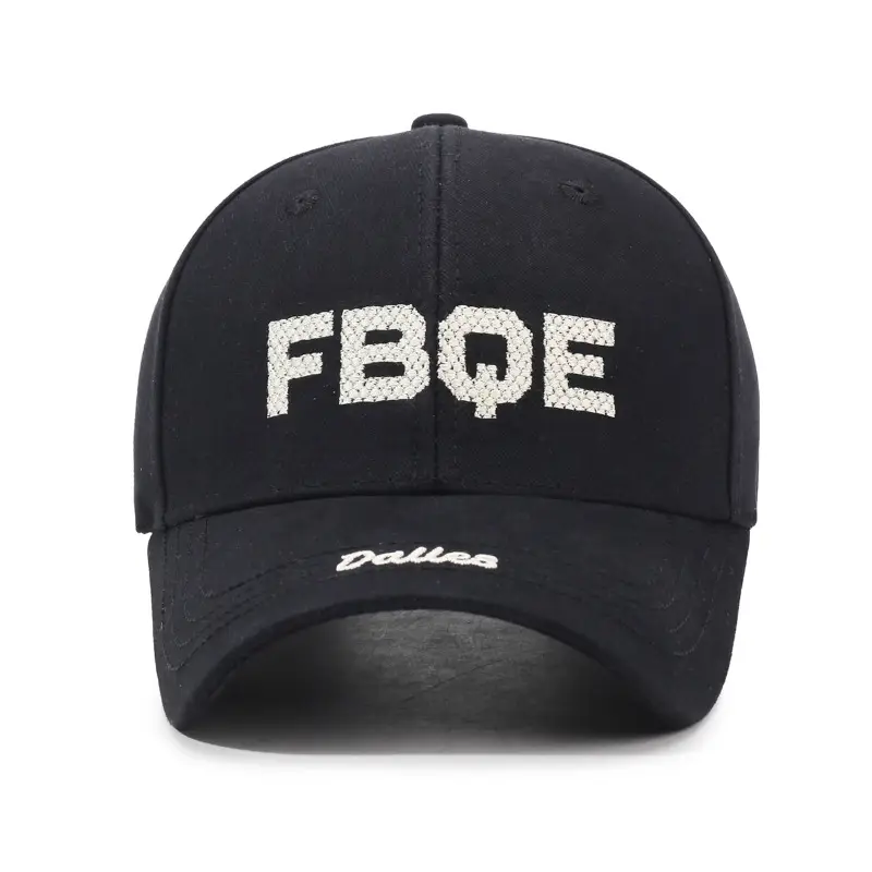 Men's Black Embroidered FBQE Cap - Image 11