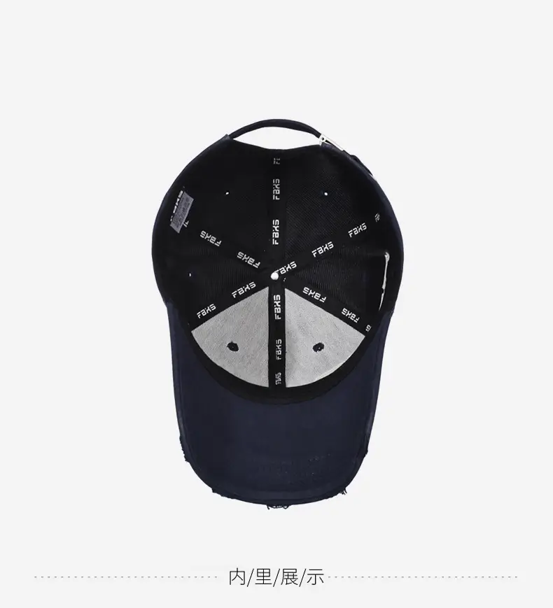 Men's Navy Blue FBKS Embroidered Cap — feature 14