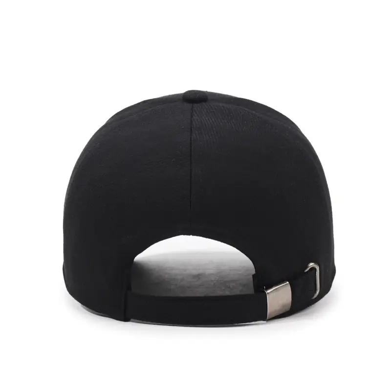 Men's Black Baseball Cap with Brand Logo - Image 5