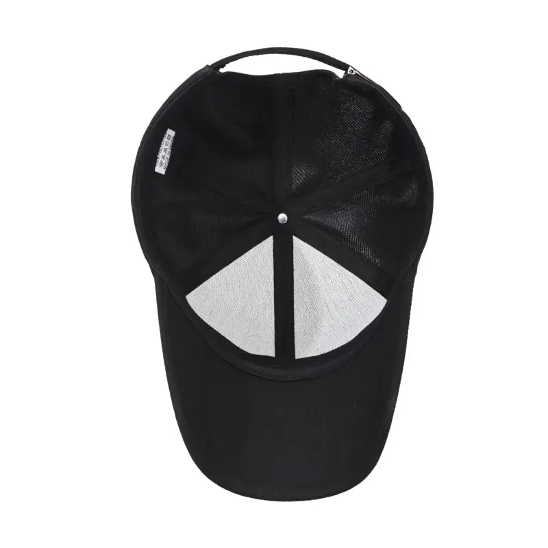 Men's Black Baseball Cap with Brand Logo - Image 6