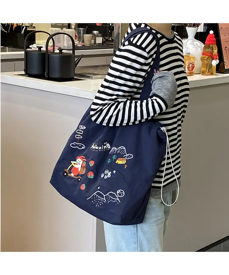 2025 Embroidered Drawstring Bag for Women Large Capacity â feature 6