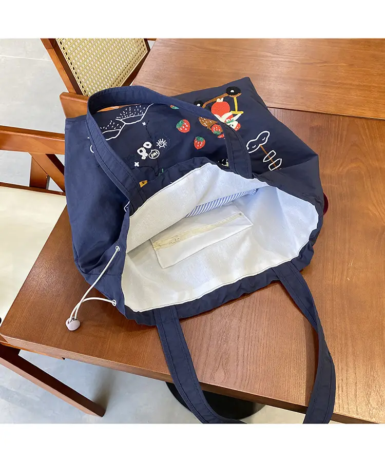 2025 Embroidered Drawstring Bag for Women Large Capacity â feature 8