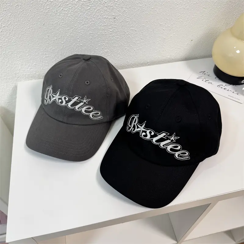Vintage Camo & Gray "Bistro" Cap Women's Wide Brim Baseball Cap