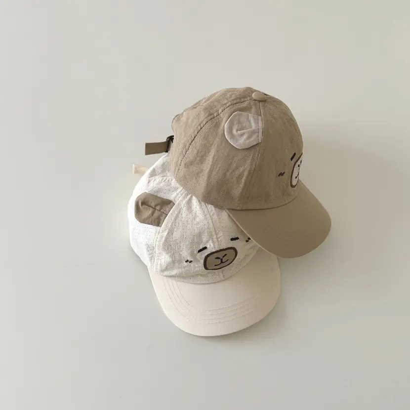 Autumn Winter Bear Sun Hat for Kids - Image 4