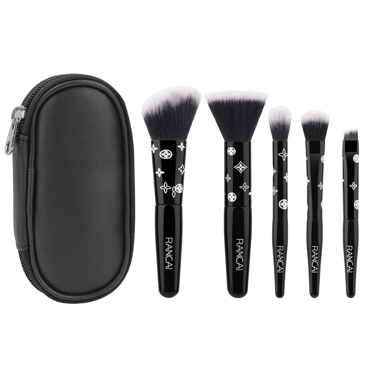 5 Mini Pink Makeup Brushes Set for Beginners - Image 6