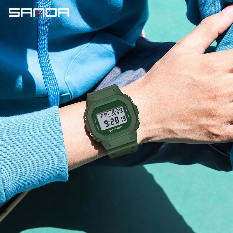 Sanda Cross-border Hot Watch Waterproof Multi-function Electronic Watch for Men Women - Image 9