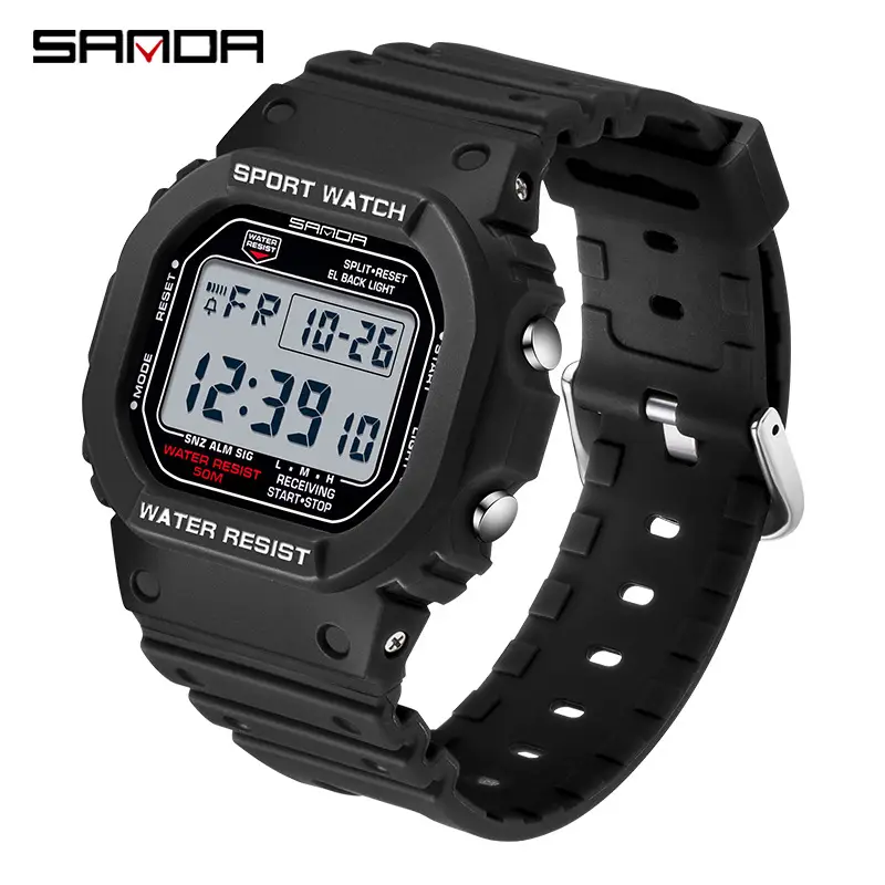 Sanda Cross-border Hot Watch Waterproof Multi-function Electronic Watch for Men Women - Image 6