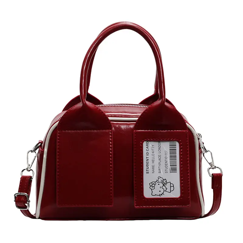 Women's Boston Bag Grey Leather Shoulder Crossbody 2025 - Image 11