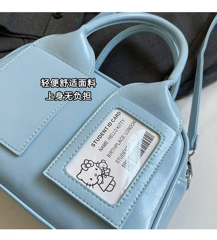 Women's Boston Bag Grey Leather Shoulder Crossbody 2025 — feature 6