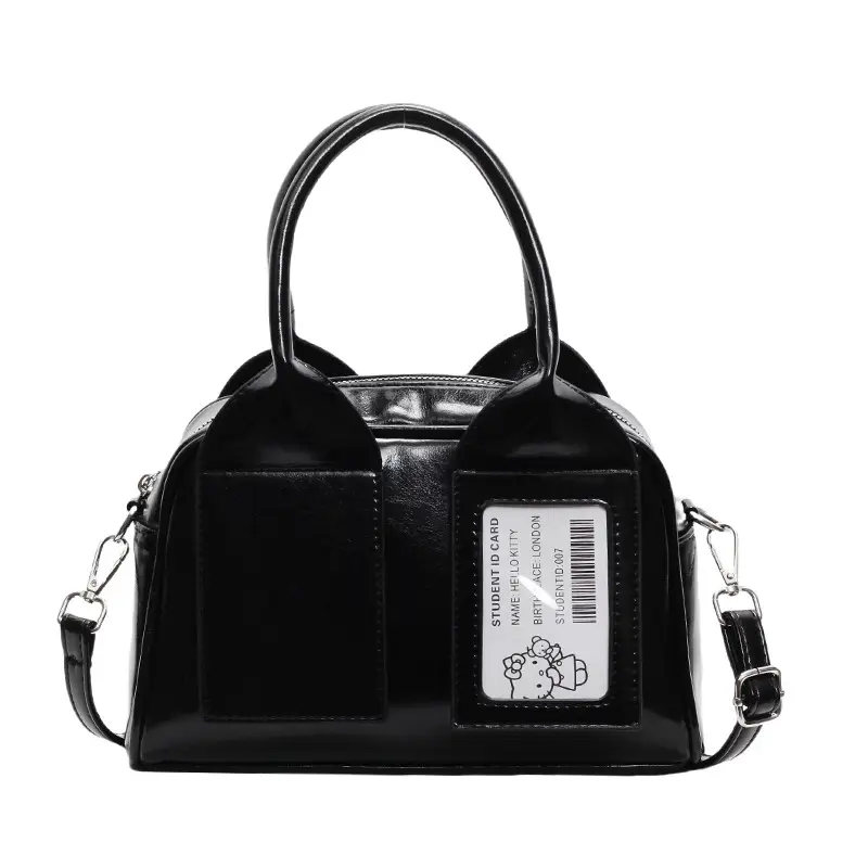 Women's Boston Bag Grey Leather Shoulder Crossbody 2025 - Image 5