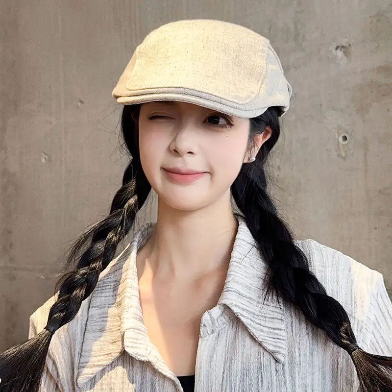 Japanese Literary Retro Black Progressive Cap for Kids — feature 16