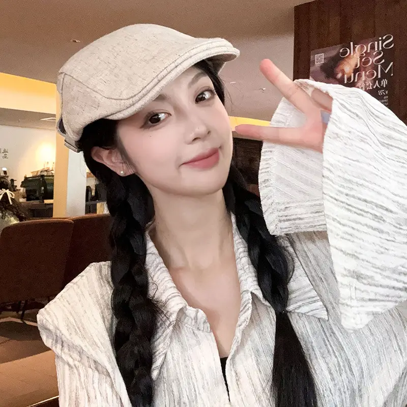 Japanese Literary Retro Black Progressive Cap for Kids — feature 19
