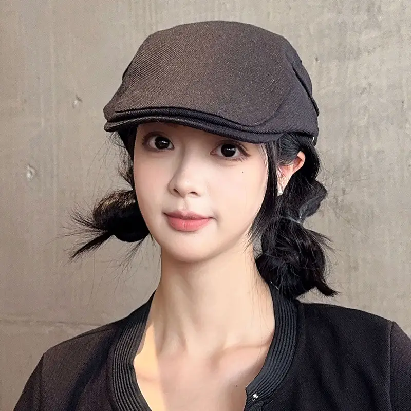 Japanese Literary Retro Black Progressive Cap for Kids — feature 24