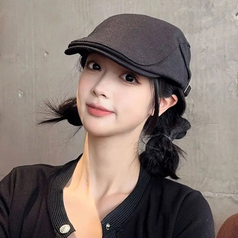 Japanese Literary Retro Black Progressive Cap for Kids — feature 25