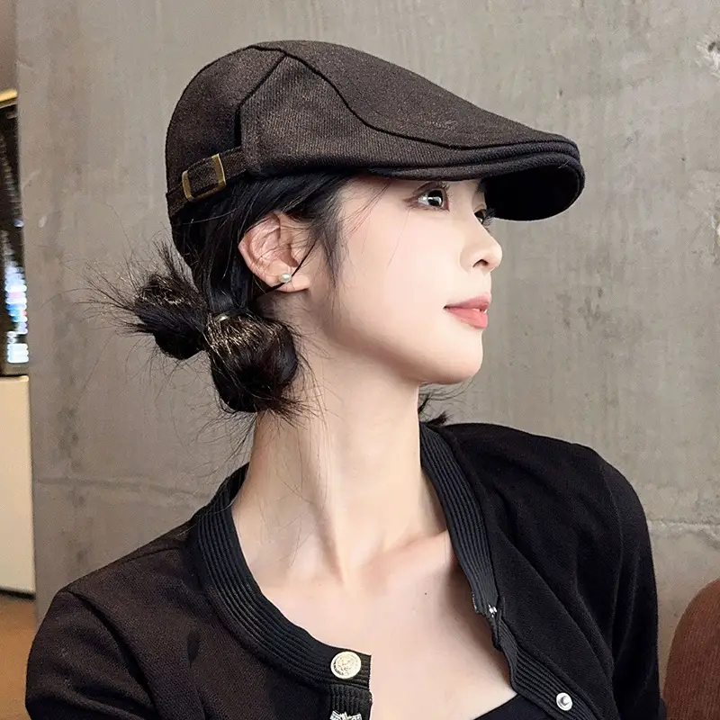 Japanese Literary Retro Black Progressive Cap for Kids — feature 27