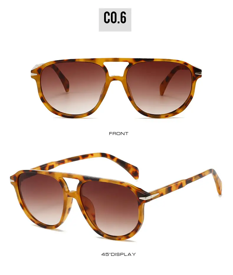 Retro Aviator Sunglasses Gray + Gray — feature 20