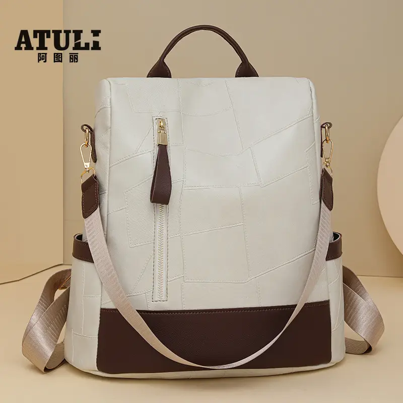 2025 Women's Black Quilted Shoulder Backpack - Image 6