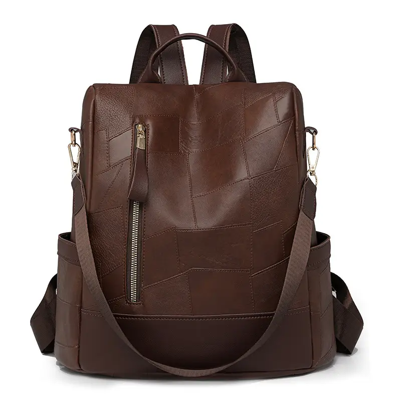 2025 Women's Black Quilted Shoulder Backpack - Image 3