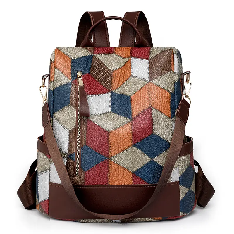 2025 Women's Black Quilted Shoulder Backpack - Image 4