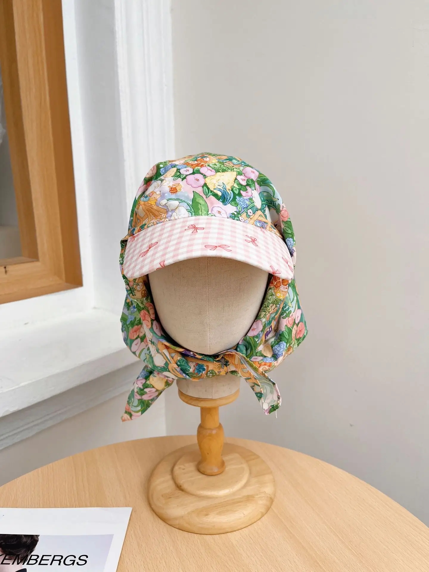 Japanese-style Korean-style Fashion All-match Plaid Fresh Tapes Cap Women's Summer Sunscreen and Sunshade All-match Photograph Cap - Image 26
