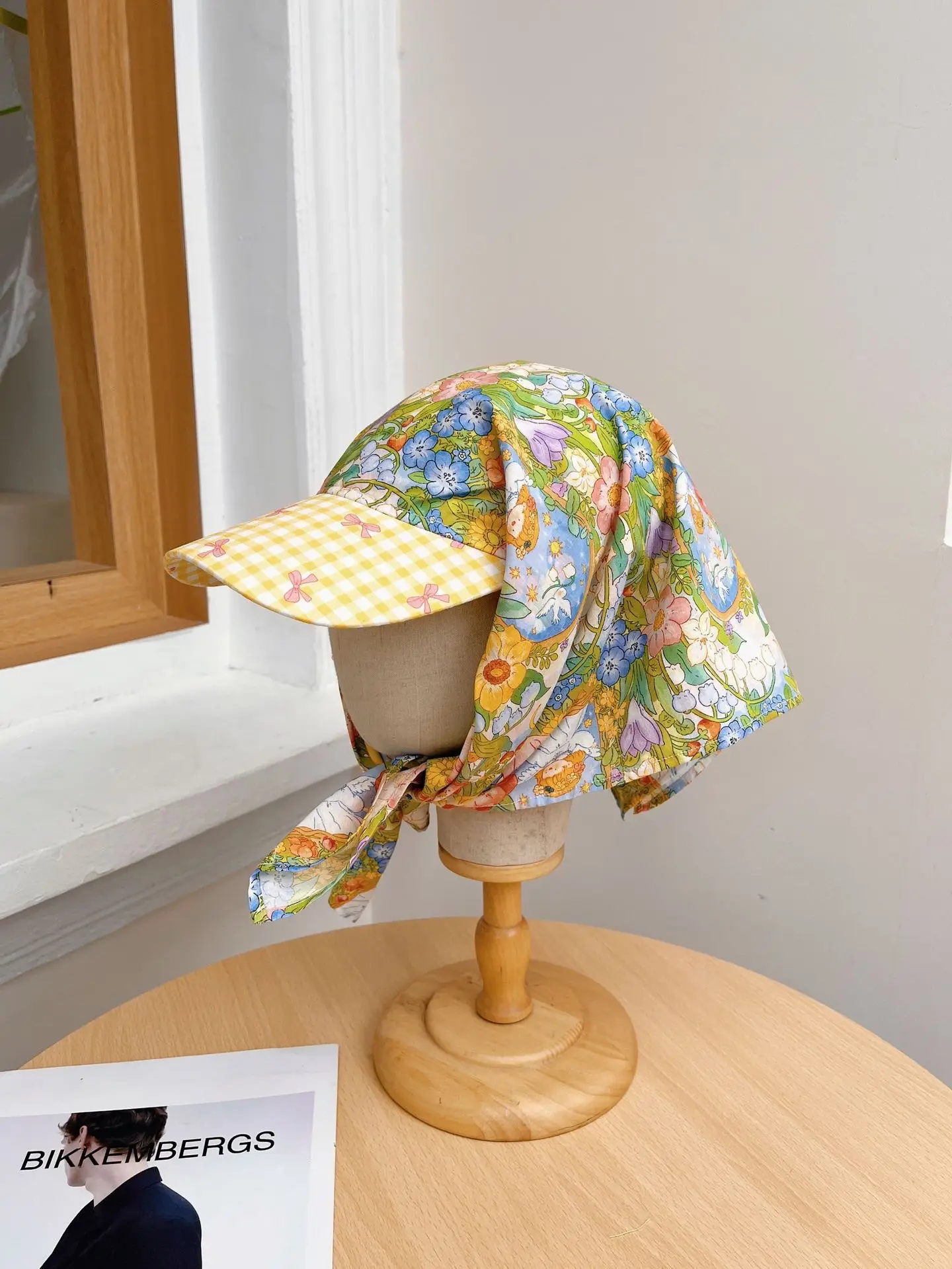 Japanese-style Korean-style Fashion All-match Plaid Fresh Tapes Cap Women's Summer Sunscreen and Sunshade All-match Photograph Cap - Image 28