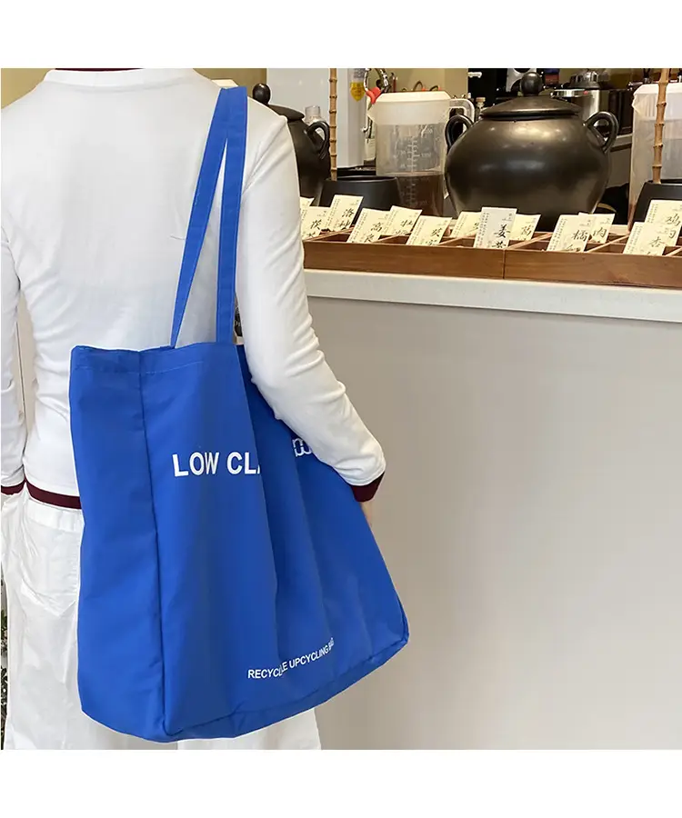 Low Classic Canvas Shoulder Bag Large Capacity Blue Green Black — feature 18