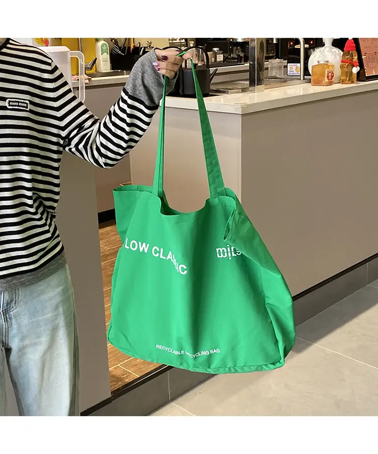 Low Classic Canvas Shoulder Bag Large Capacity Blue Green Black — feature 4