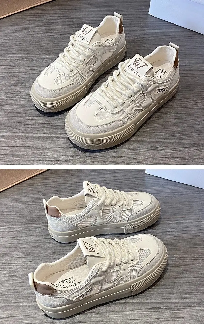 Women's 2025 Mesh Breathable Casual Sneakers White Blue — feature 12