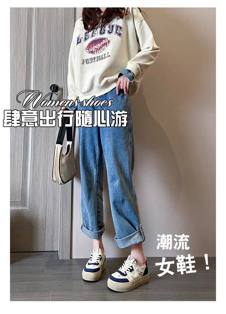 Women's 2025 Mesh Breathable Casual Sneakers White Blue — feature 3