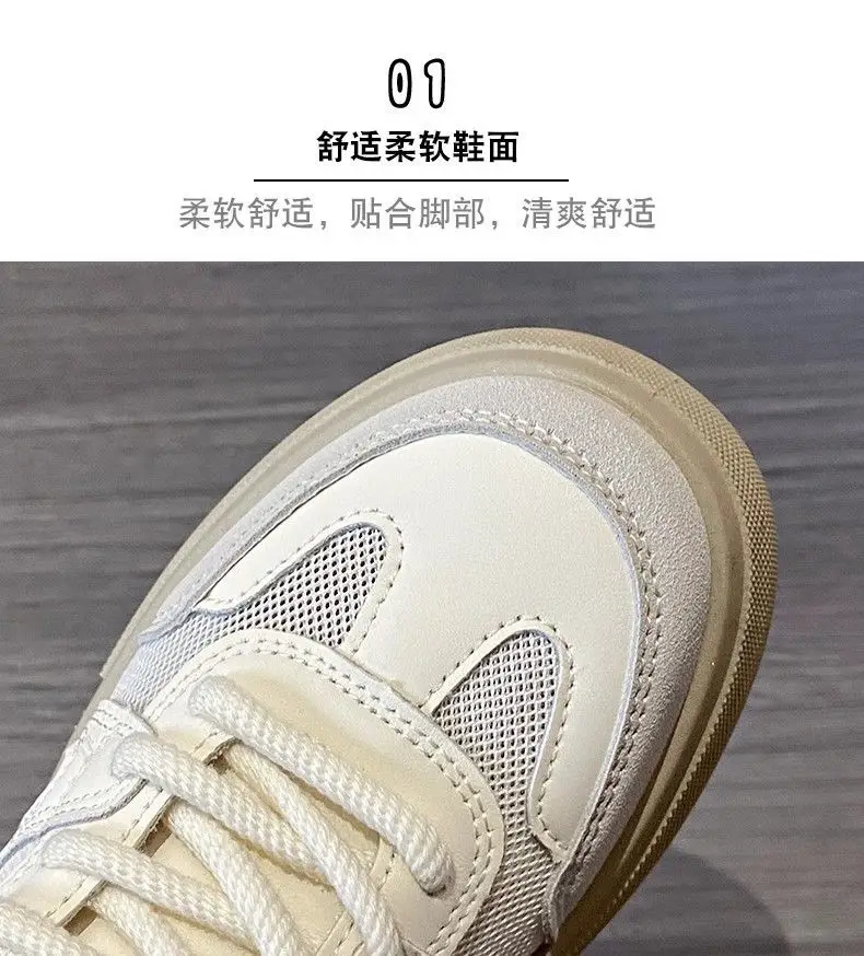 Women's 2025 Mesh Breathable Casual Sneakers White Blue — feature 6