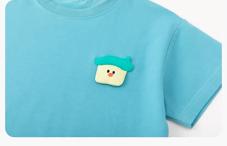 Dudui Kids T-shirt 7A Antibacterial Summer Wear — feature 23