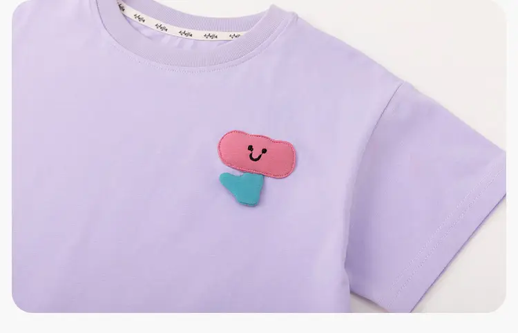 Dudui Kids T-shirt 7A Antibacterial Summer Wear — feature 26