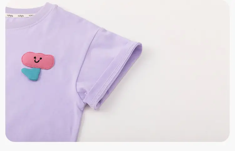 Dudui Kids T-shirt 7A Antibacterial Summer Wear — feature 27