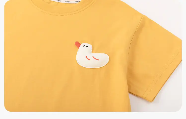Dudui Kids T-shirt 7A Antibacterial Summer Wear — feature 32